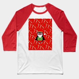 A COOL Christmas Penguin Baseball T-Shirt